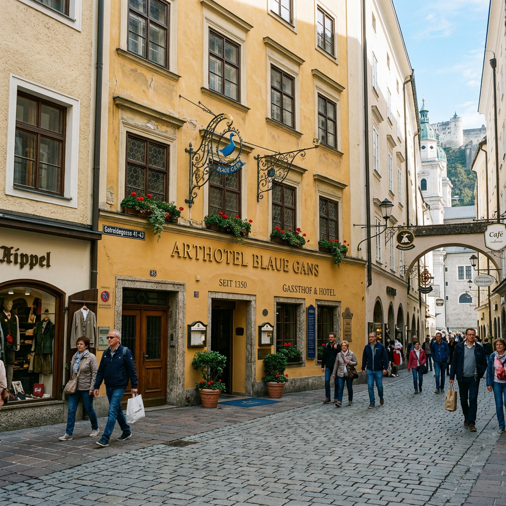 Arthotel Blaue Gans: 660 Years of History and 300 Original Artworks