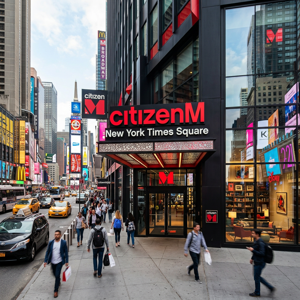 citizenM New York Times Square: Tablet-Controlled Rooms and a Rooftop Cloud Bar