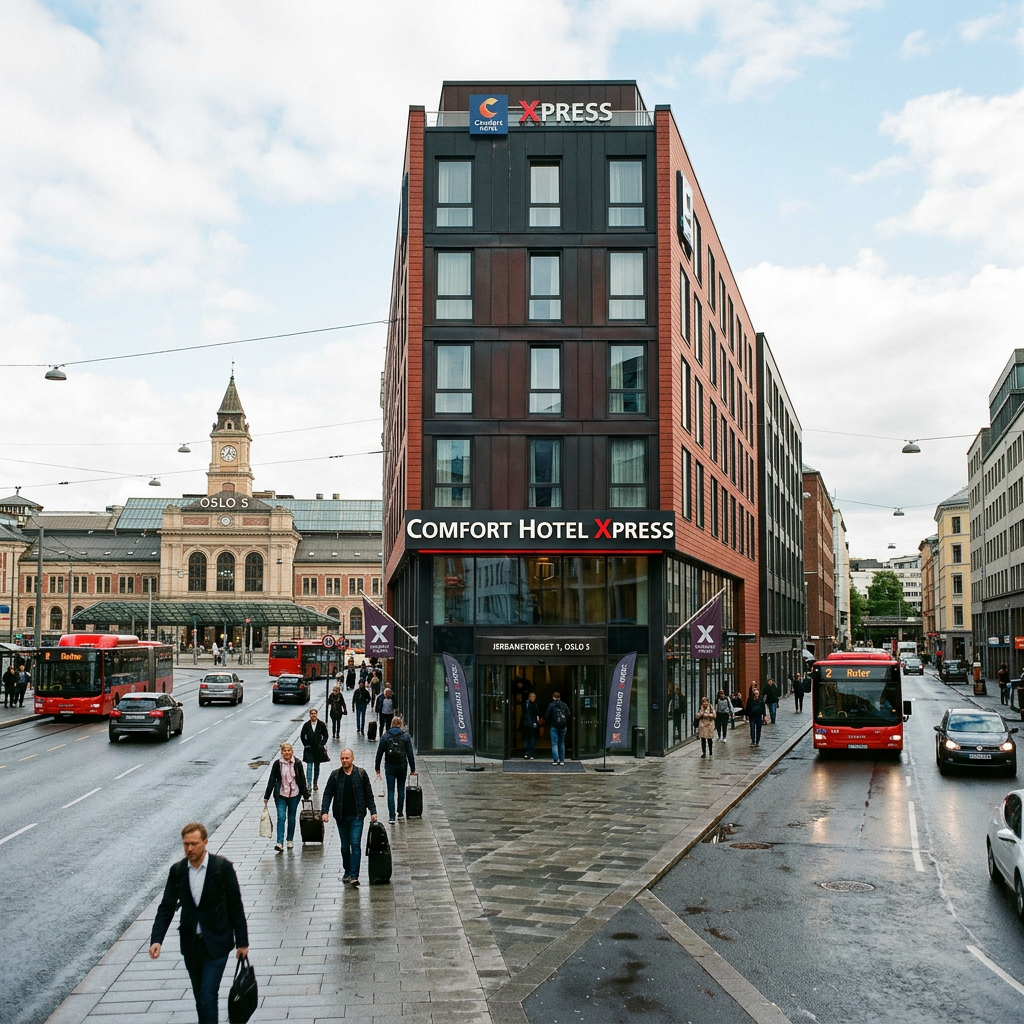 Comfort Hotel Xpress beside Oslo S station in central Oslo